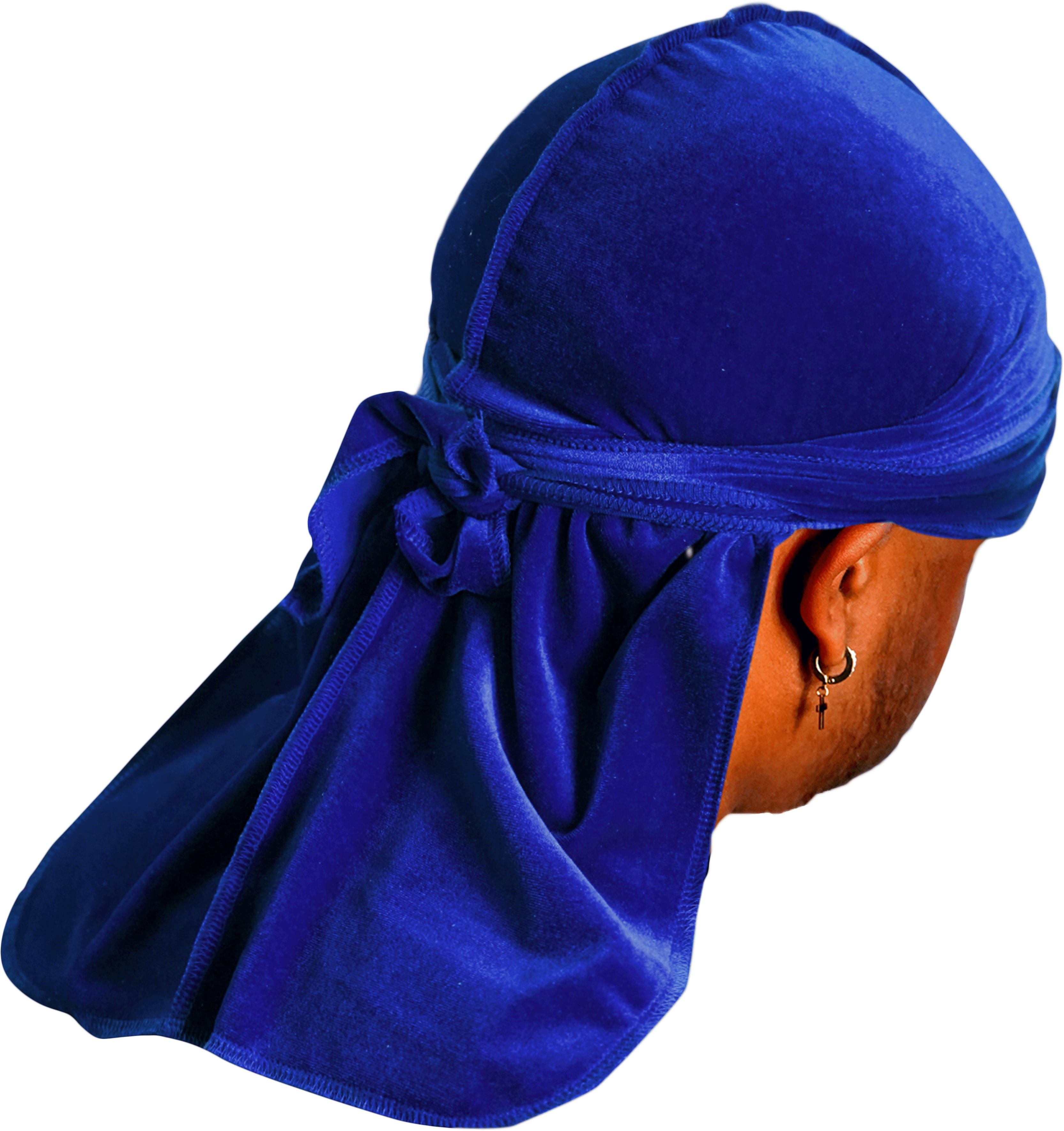 Premium Blue Velvet Durag