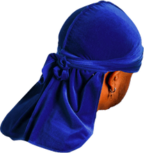 Premium Blue Velvet Durag
