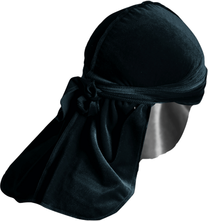 Premium Black Velvet Durag