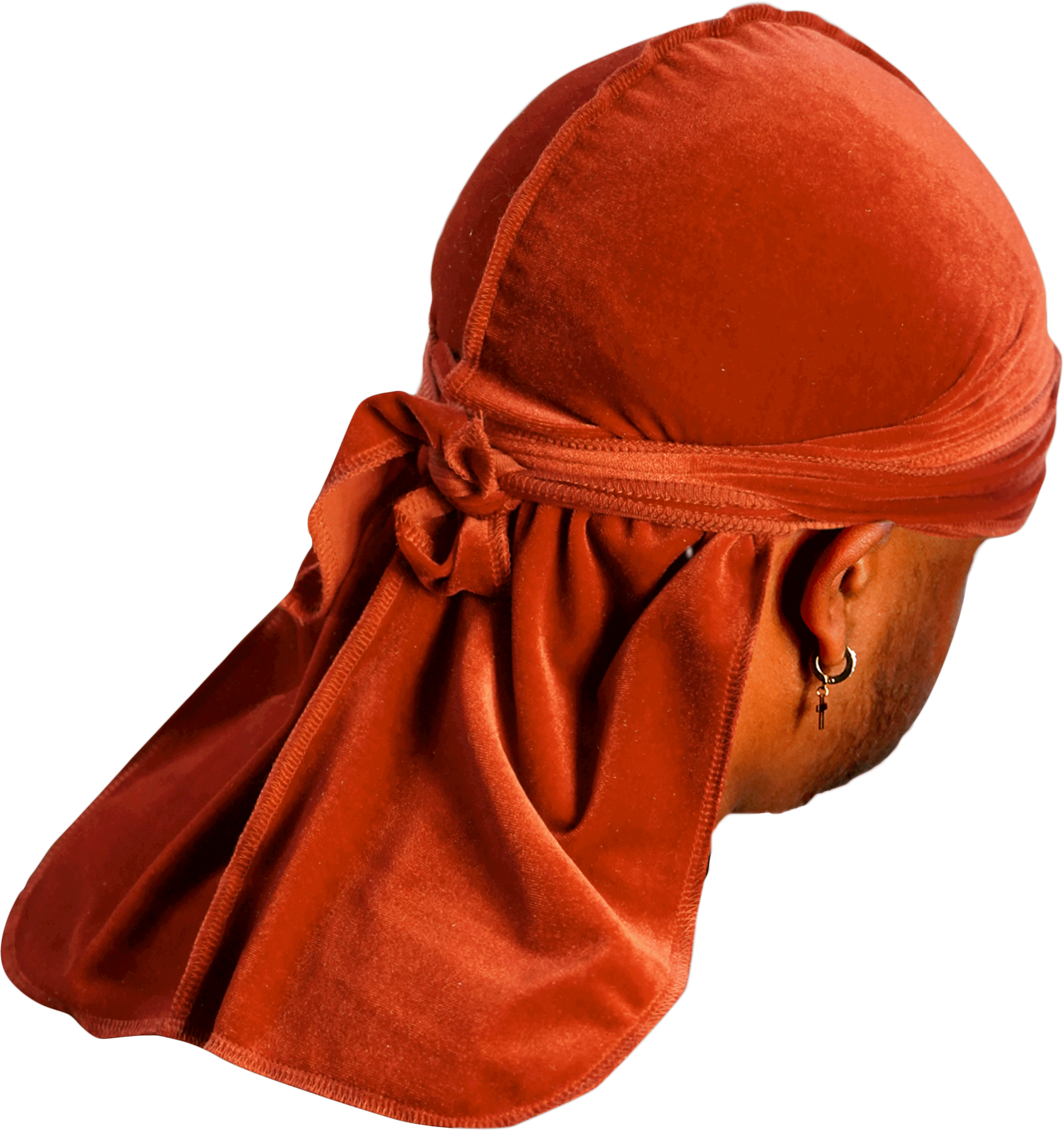 Premium Brown Clay Velvet Durag