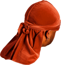 Premium Brown Clay Velvet Durag