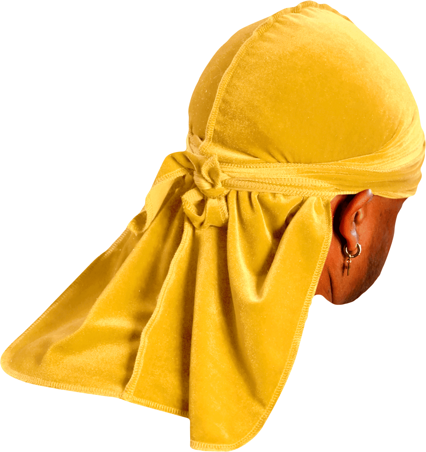 Premium Canary Yellow Velvet Durag