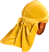 Premium Canary Yellow Velvet Durag
