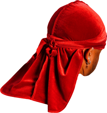 Premium Red Velvet Durag