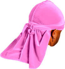 Premium Powder Pink Velvet Durag