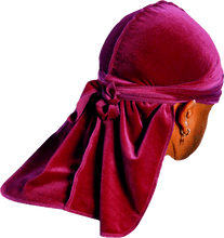 Premium Maroon Red Velvet Durag