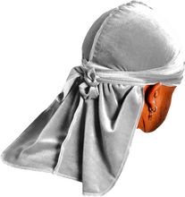 Premium Grey Velvet Durag
