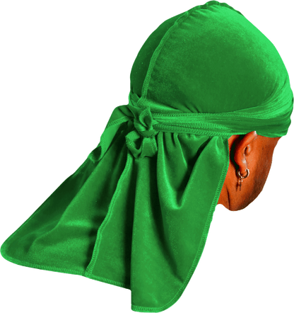 Premium Green Velvet Durag