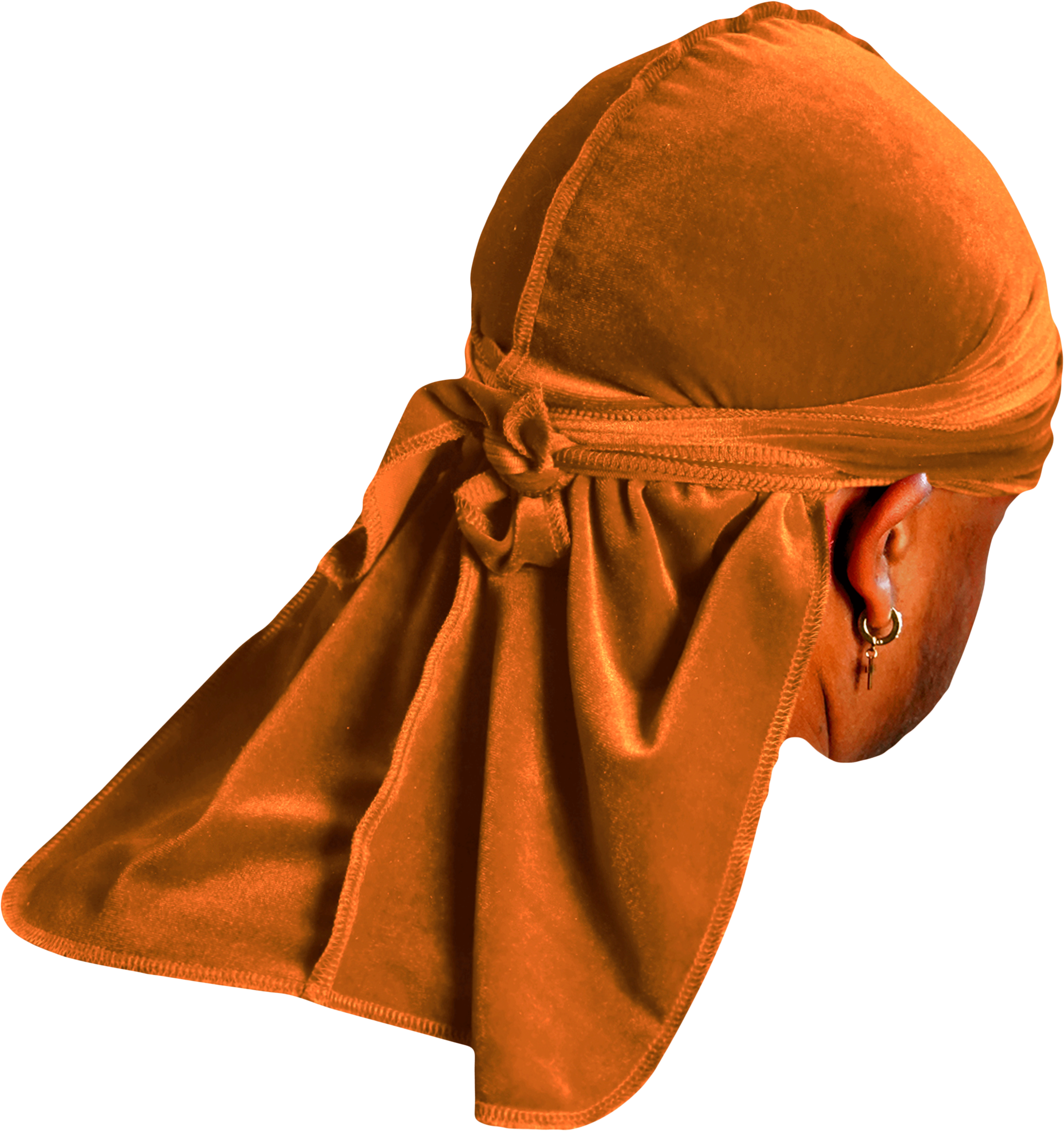 Premium Brown Gold Velvet Durag