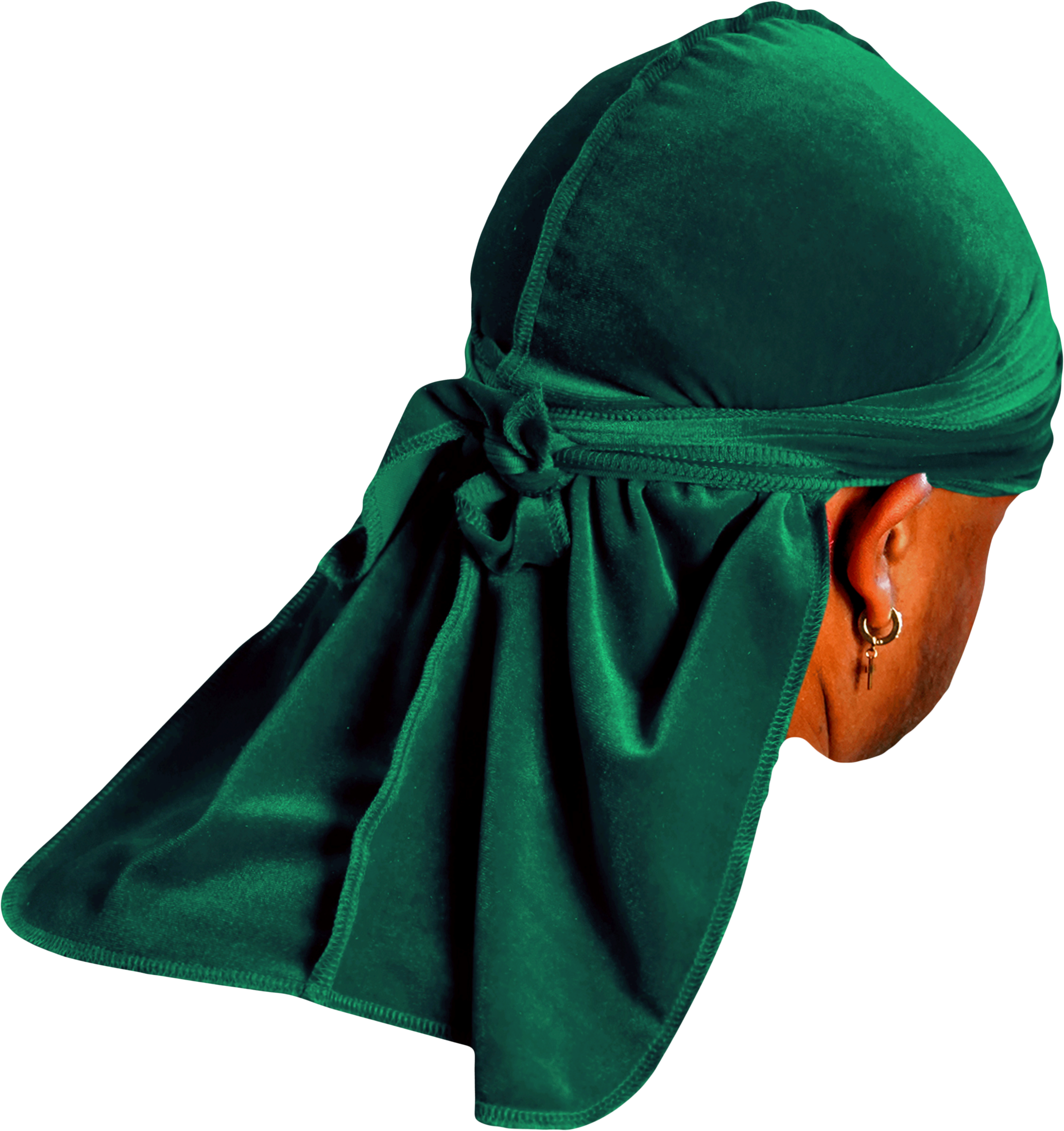 Premium Forest Green Velvet Durag