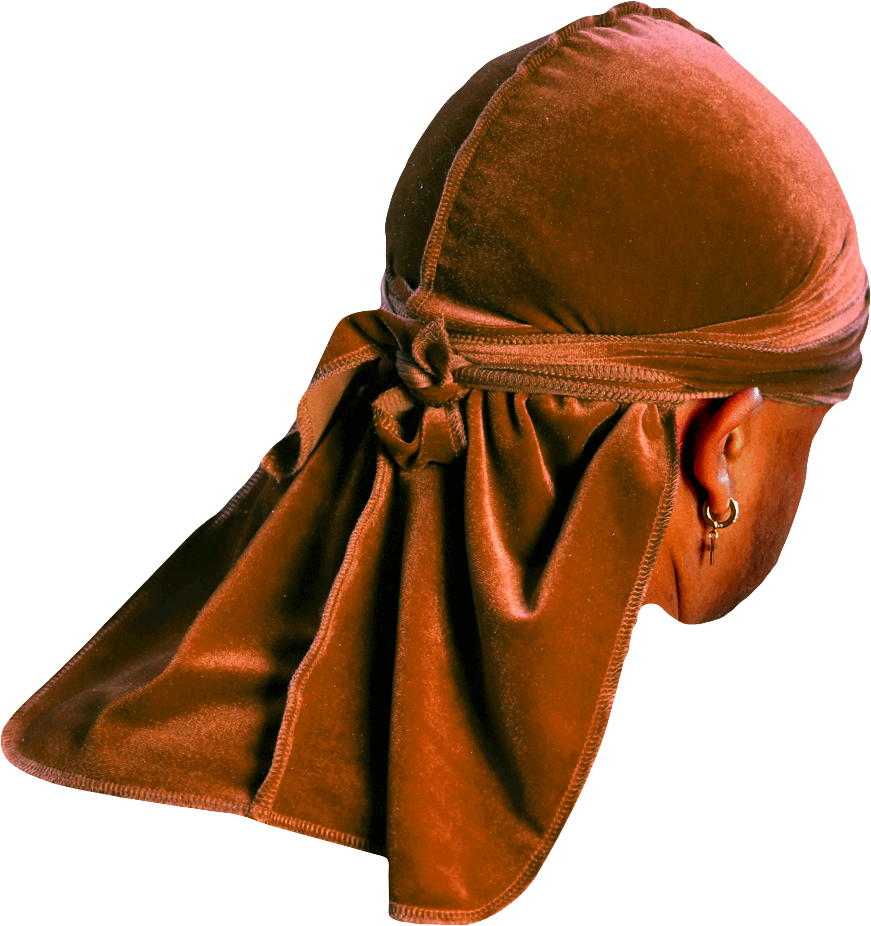 Premium Brown Coffee Velvet Durag