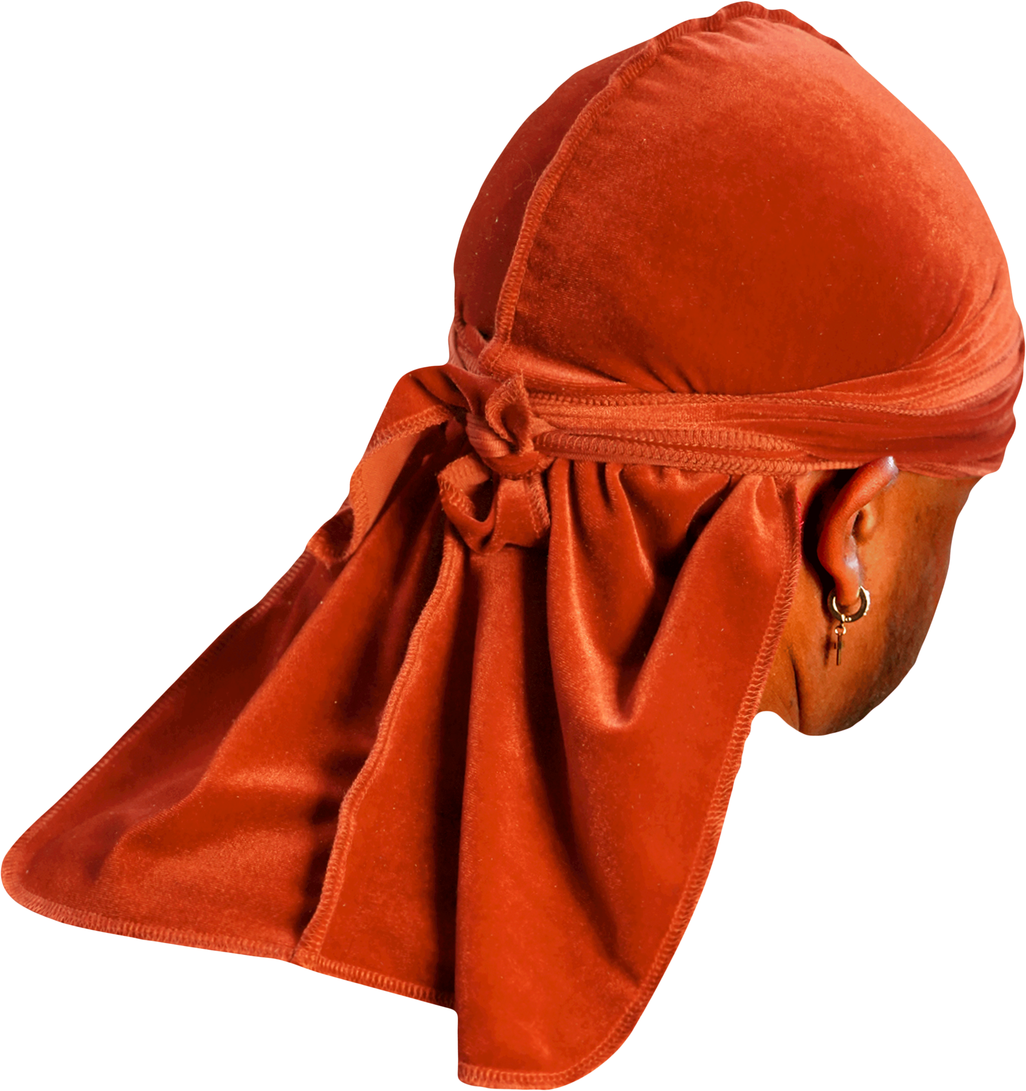 Premium Brown Clay Velvet Durag
