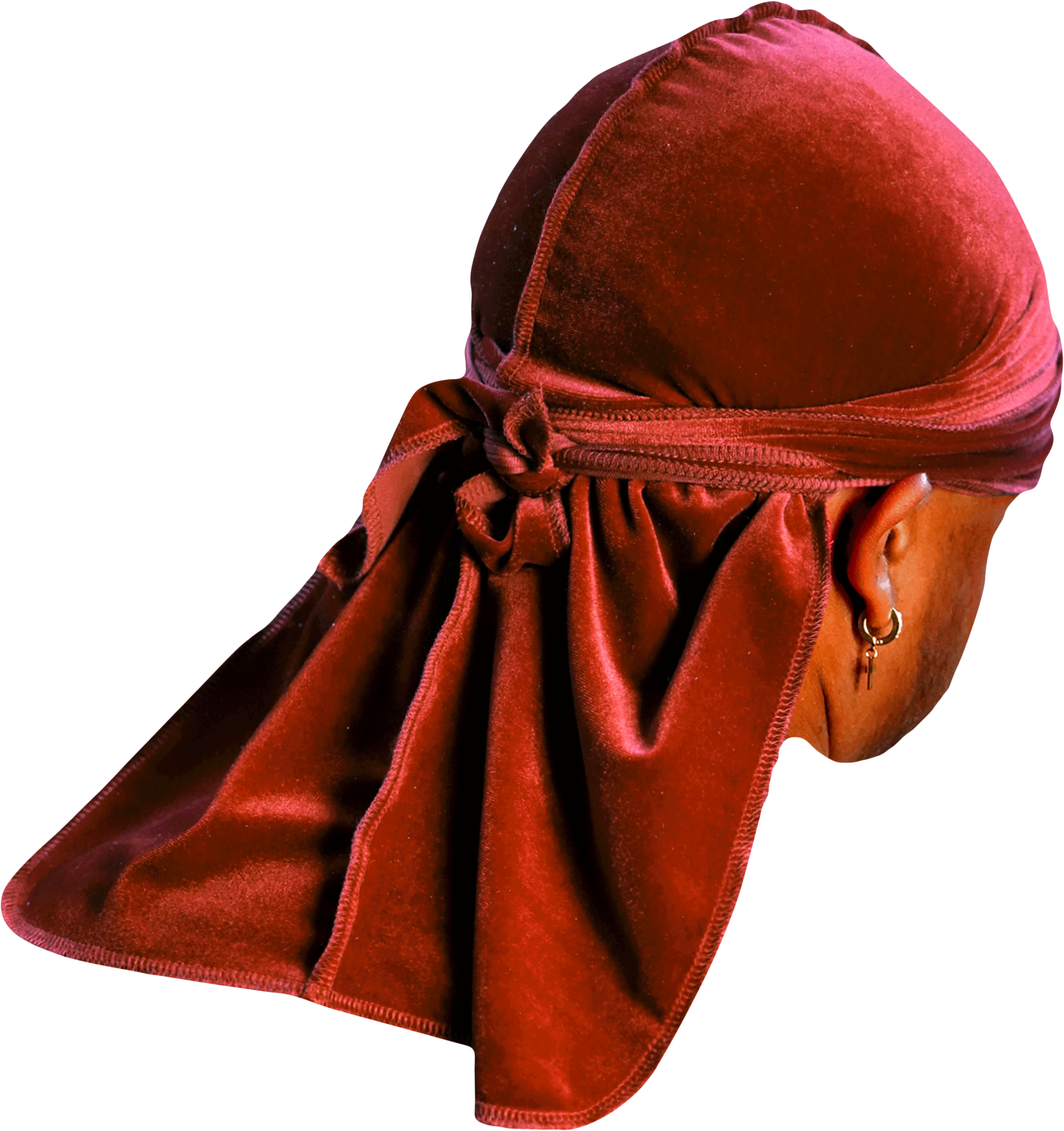 Premium Brown Cinnamon Velvet Durag
