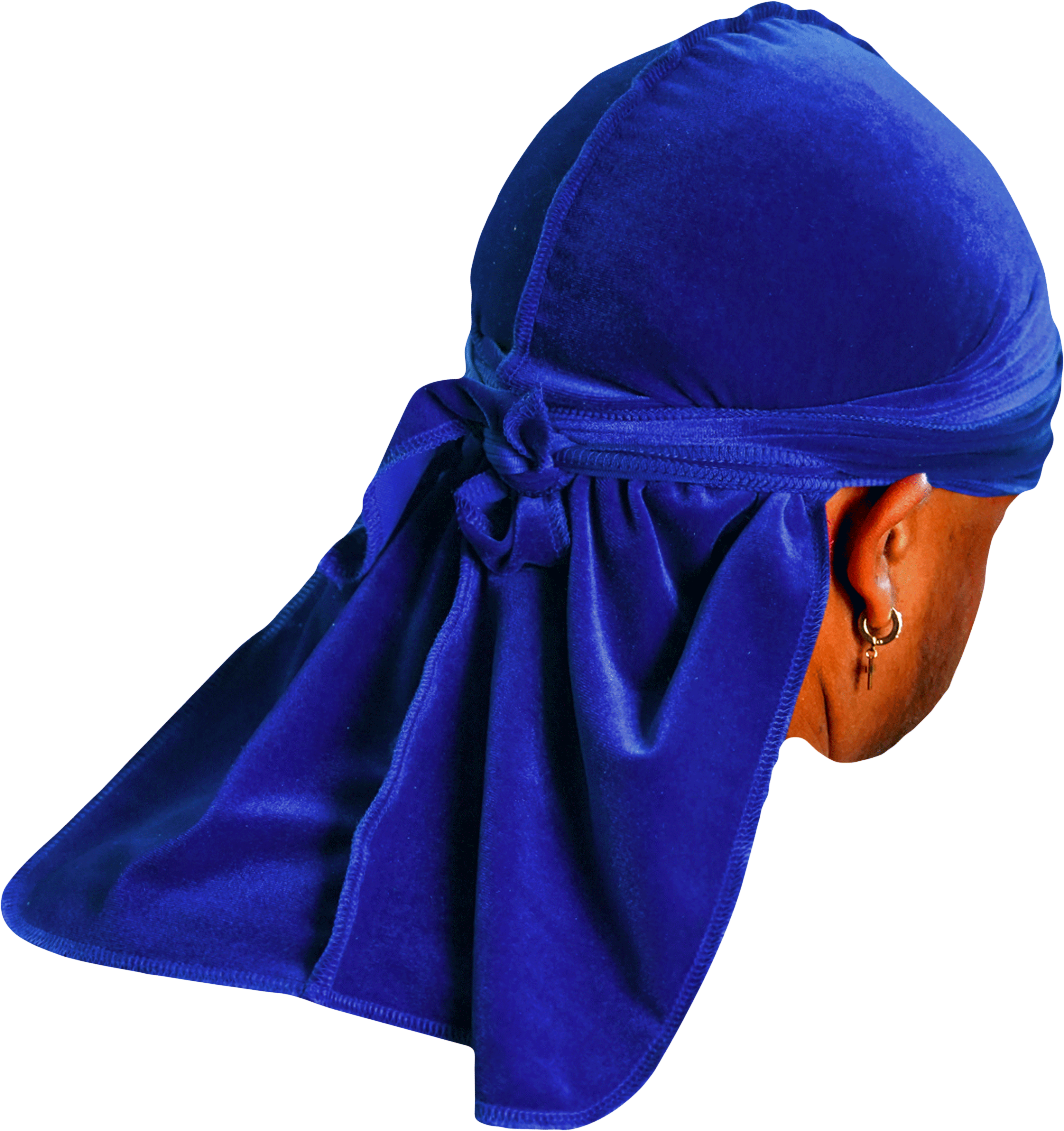 Premium Blue Velvet Durag