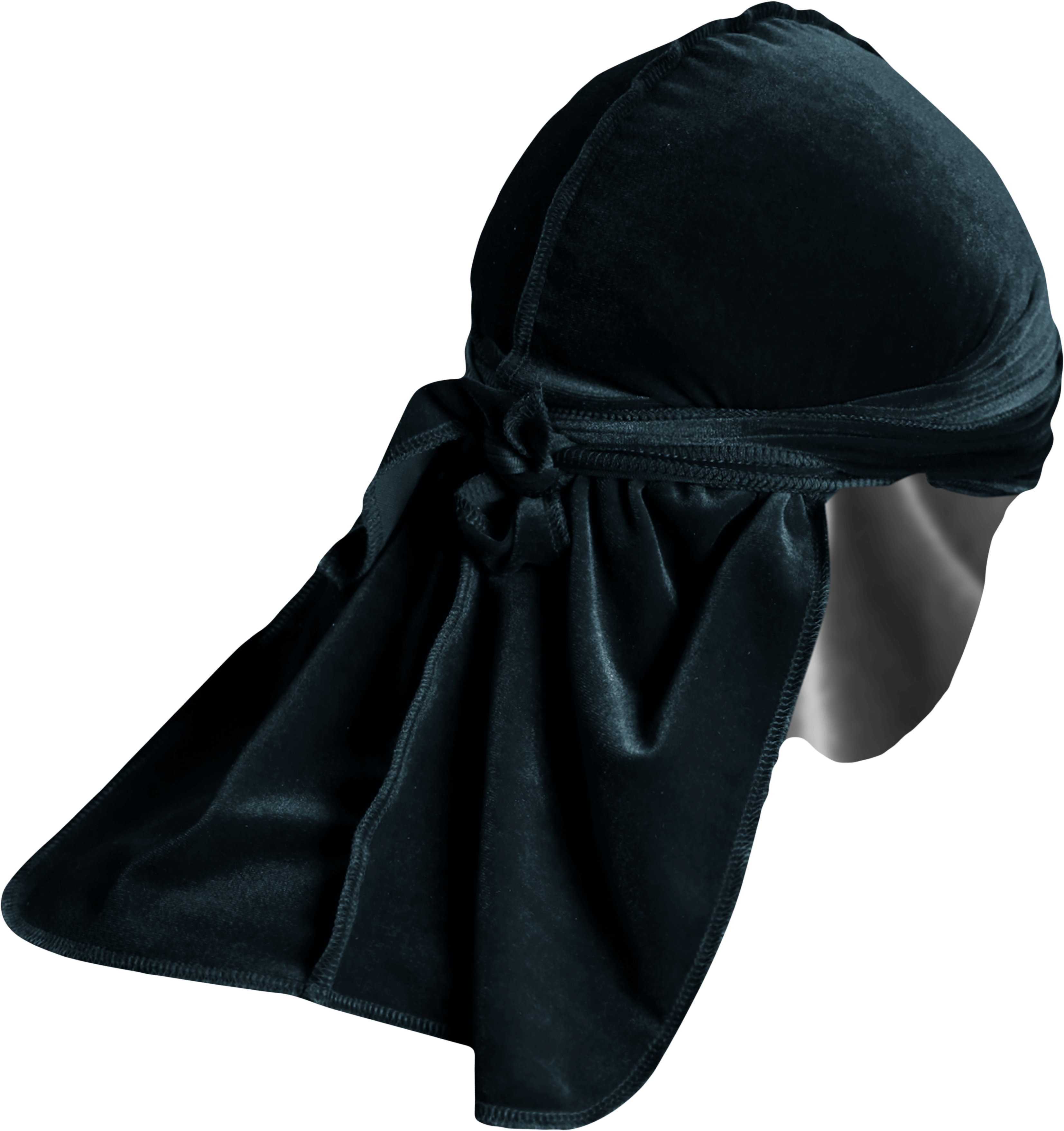 Premium Black Velvet Durag