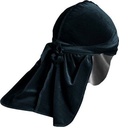 Premium Black Velvet Durag