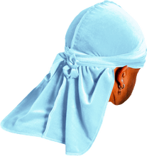 Premium Baby Blue Velvet Durag