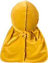 Premium Canary Yellow Velvet Durag
