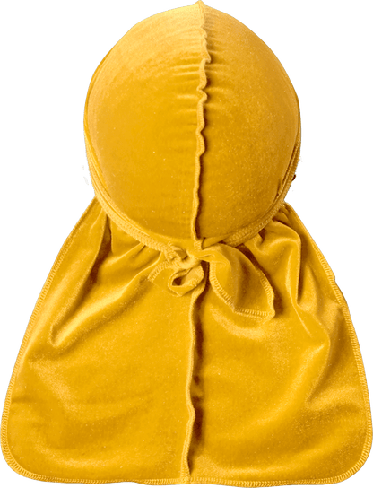 Premium Yellow Velvet Durag