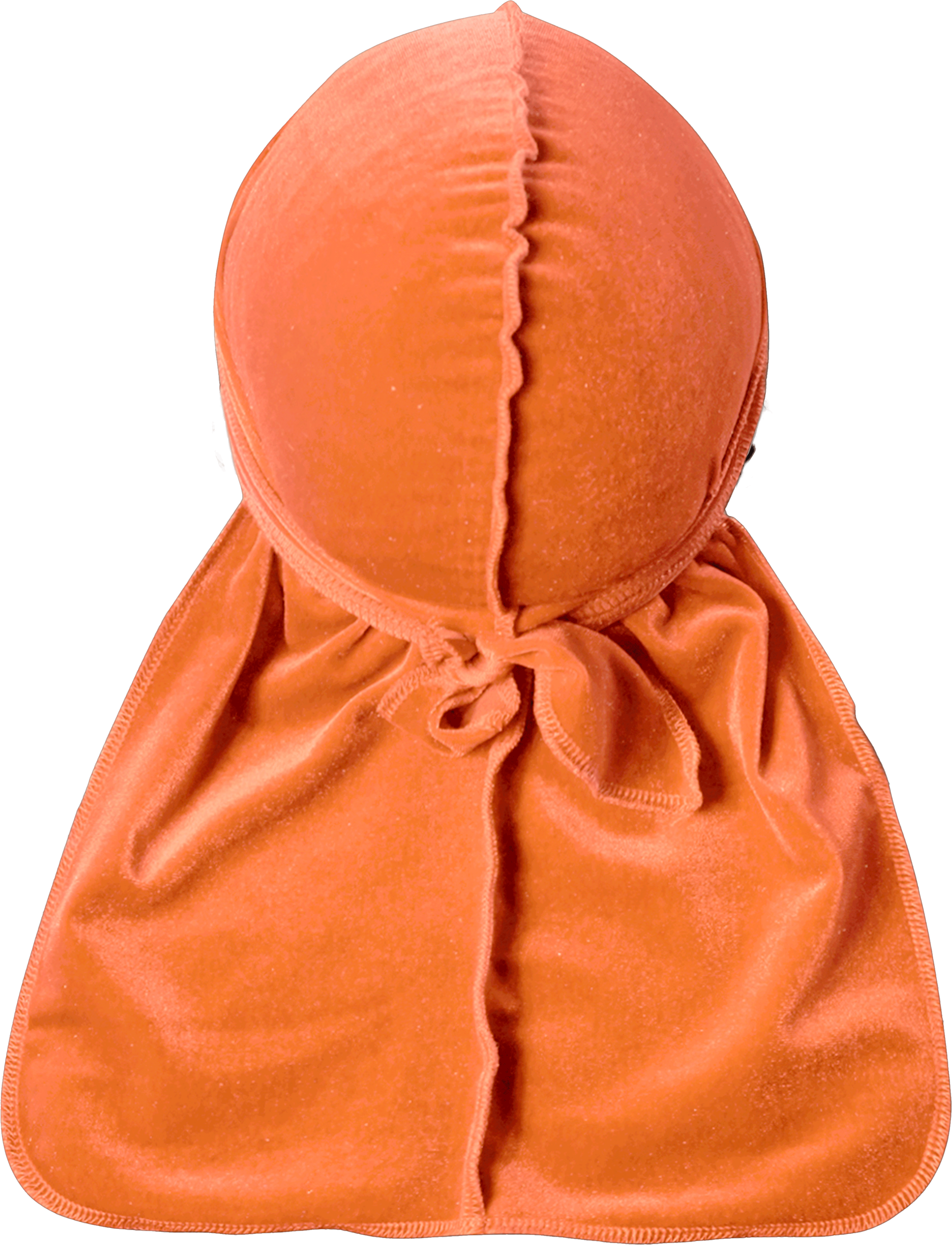 Premium Peach Orange Velvet Durag