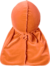 Premium Peach Orange Velvet Durag