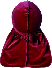 Premium Maroon Red Velvet Durag