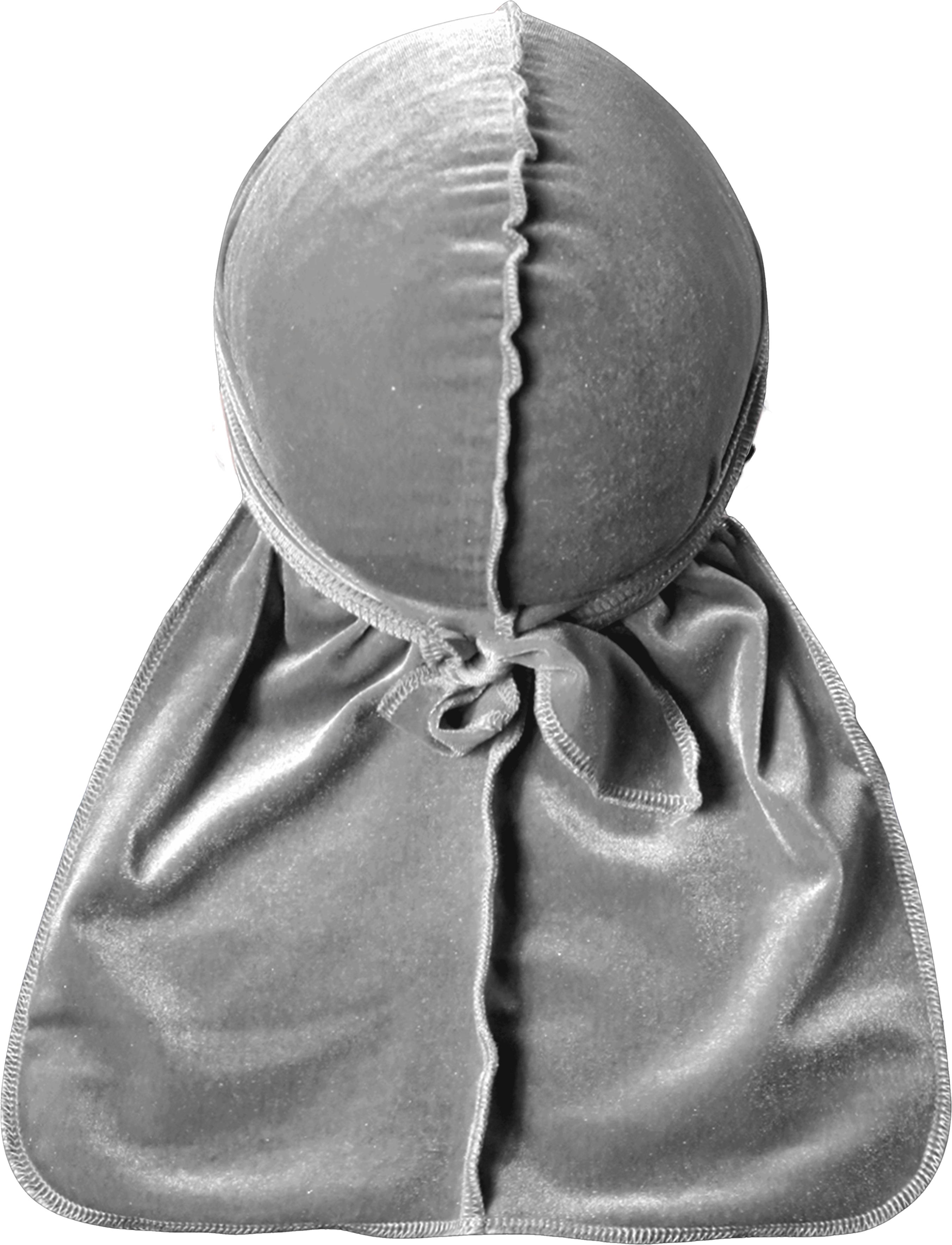 Premium Grey Velvet Durag