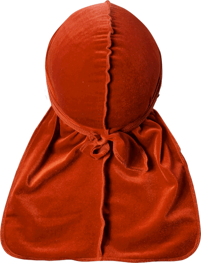 Premium Brown Clay Velvet Durag