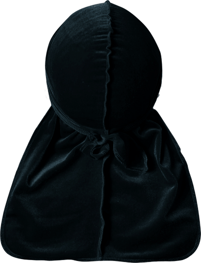 Premium Black Velvet Durag