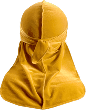 Premium Canary Yellow Velvet Durag