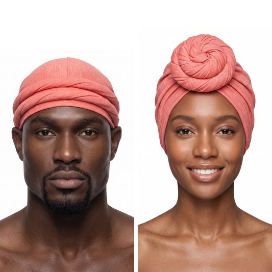 Coral Turban and Knot Pro bundle - his and hers - JagRags