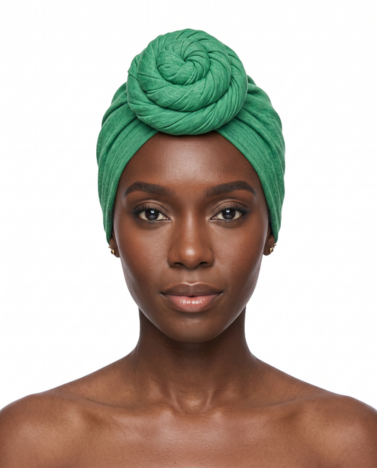 Green Knot Pro Women's Headwrap on model - JagRags