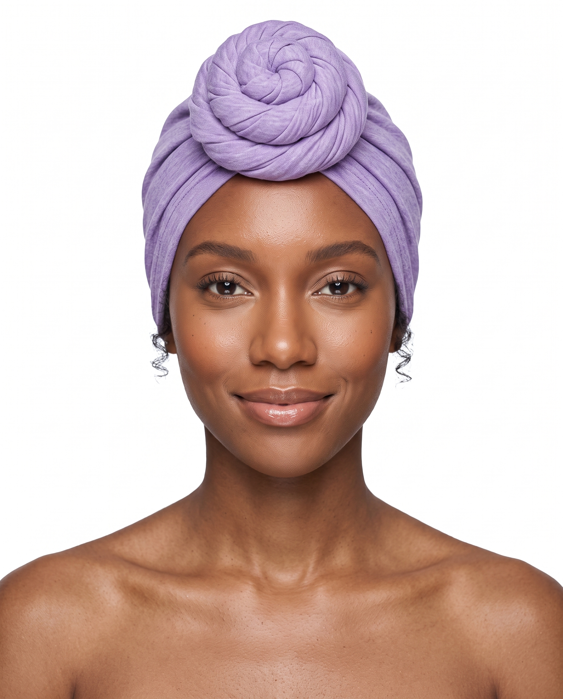 Lavender Knot Pro Women's Headwrap on model - JagRags