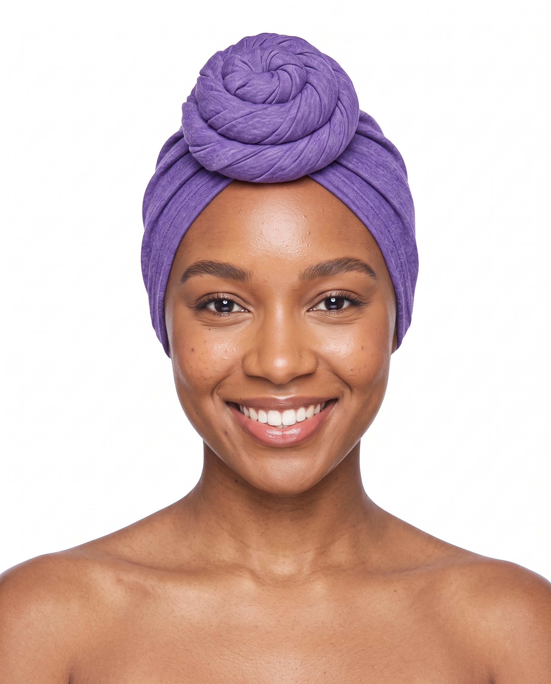 Purple Knot Pro Women's Headwrap on model - JagRags