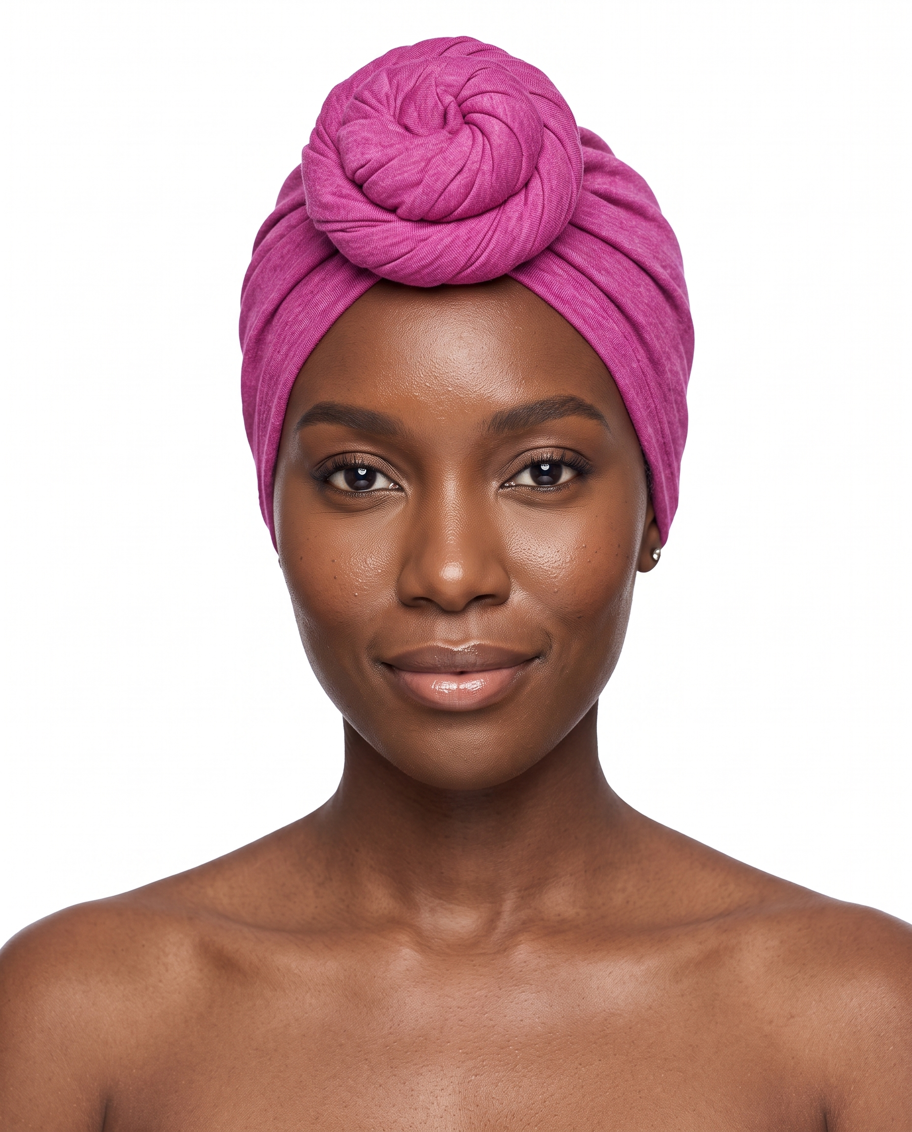 Magenta Knot Pro Women's Headwrap on model - JagRags