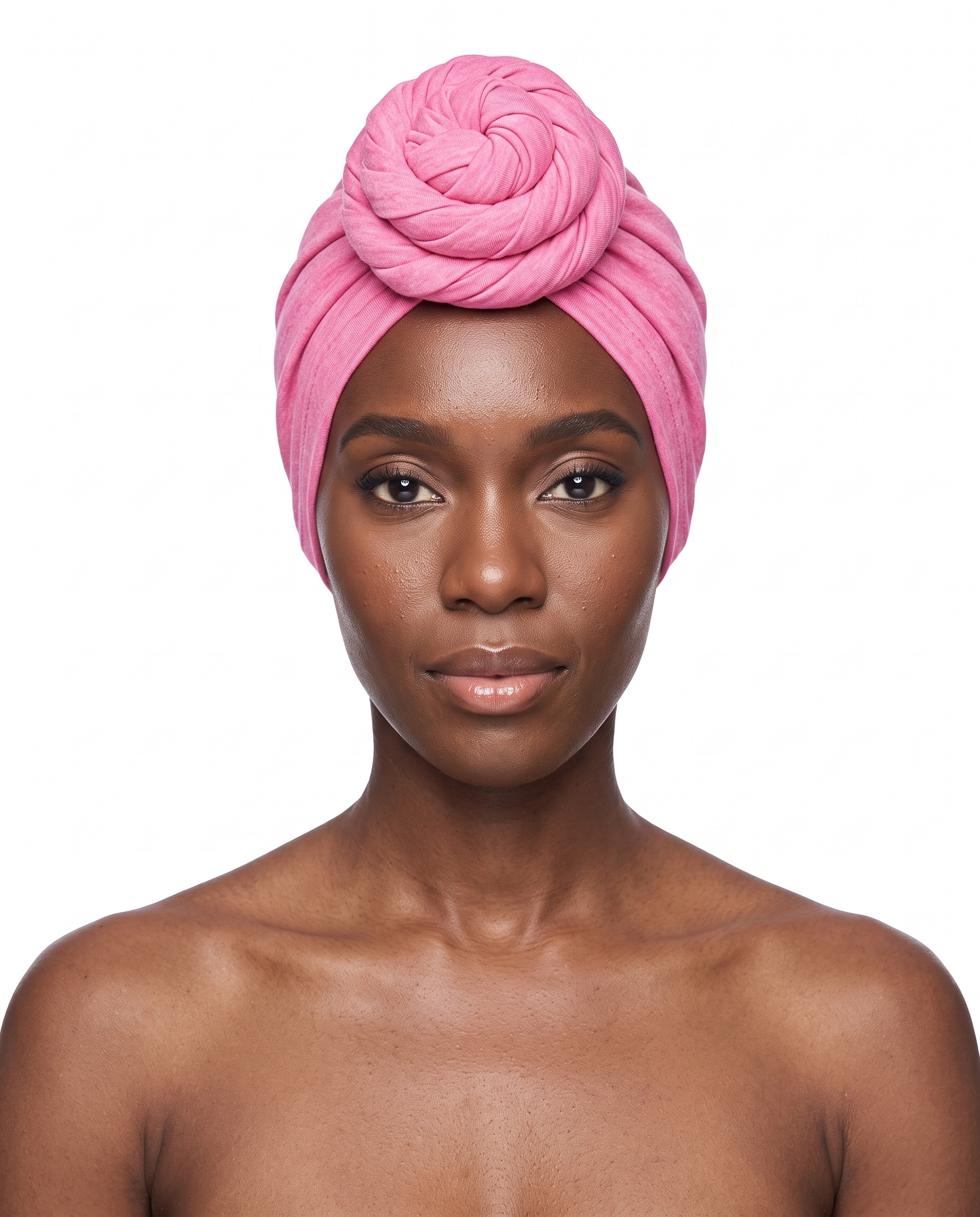 Pink Knot Pro Women's Headwrap on model - JagRags