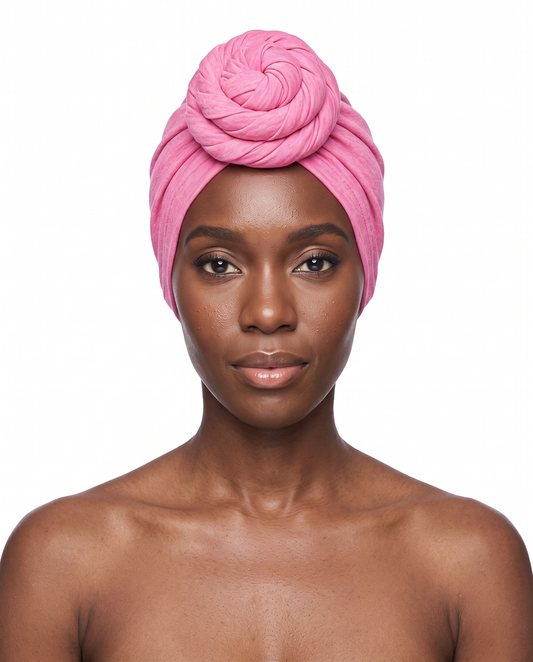 Pink Knot Pro Women's Headwrap on model - JagRags