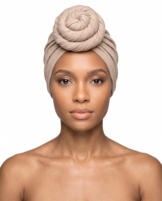 Natural Knot Pro Women's Headwrap on model - JagRags
