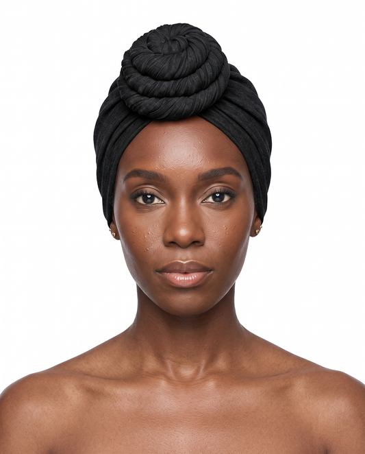 Black Knot Pro Women's Headwrap on model - JagRags