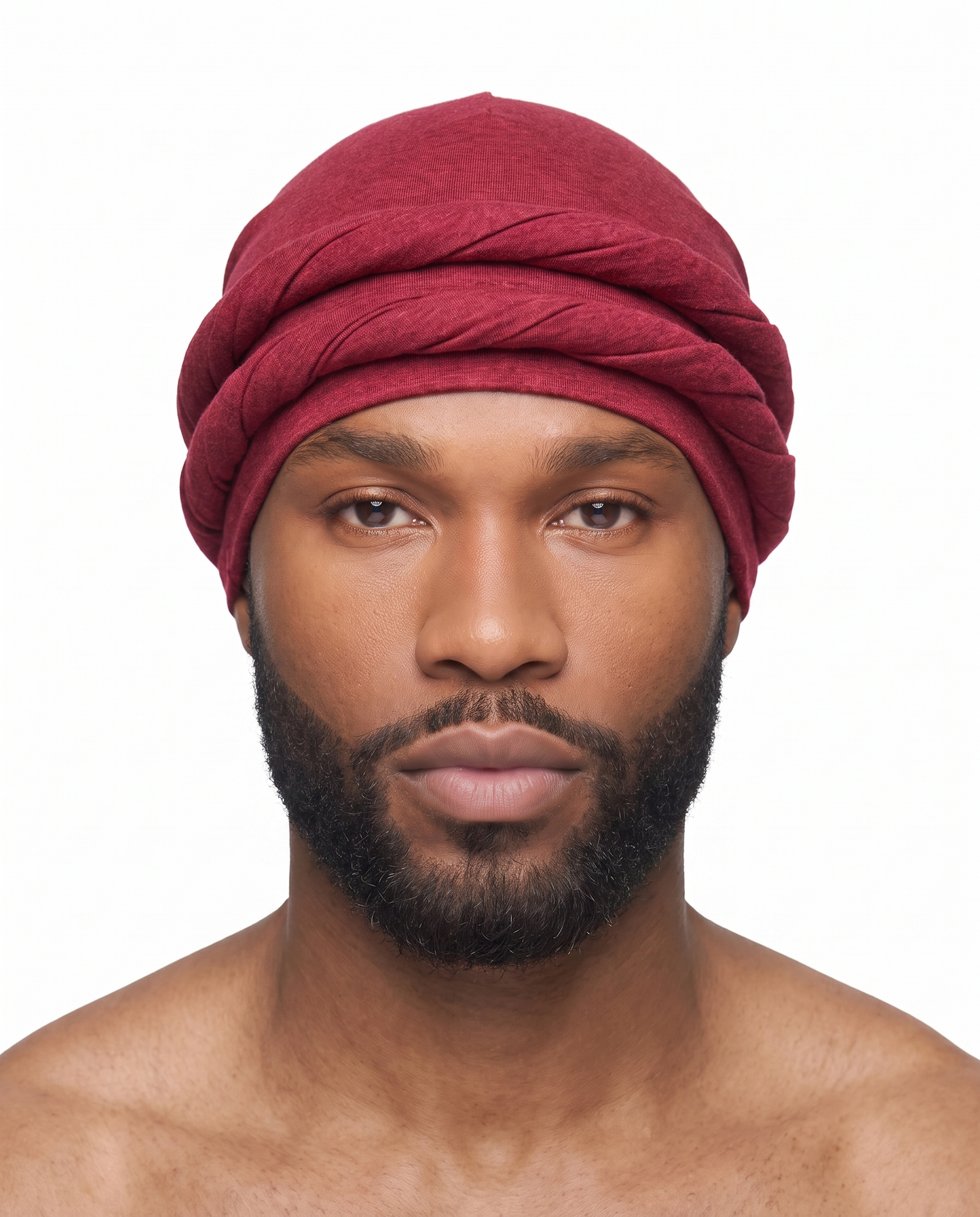 Crimson Red (Canvas Red) men's halo turban