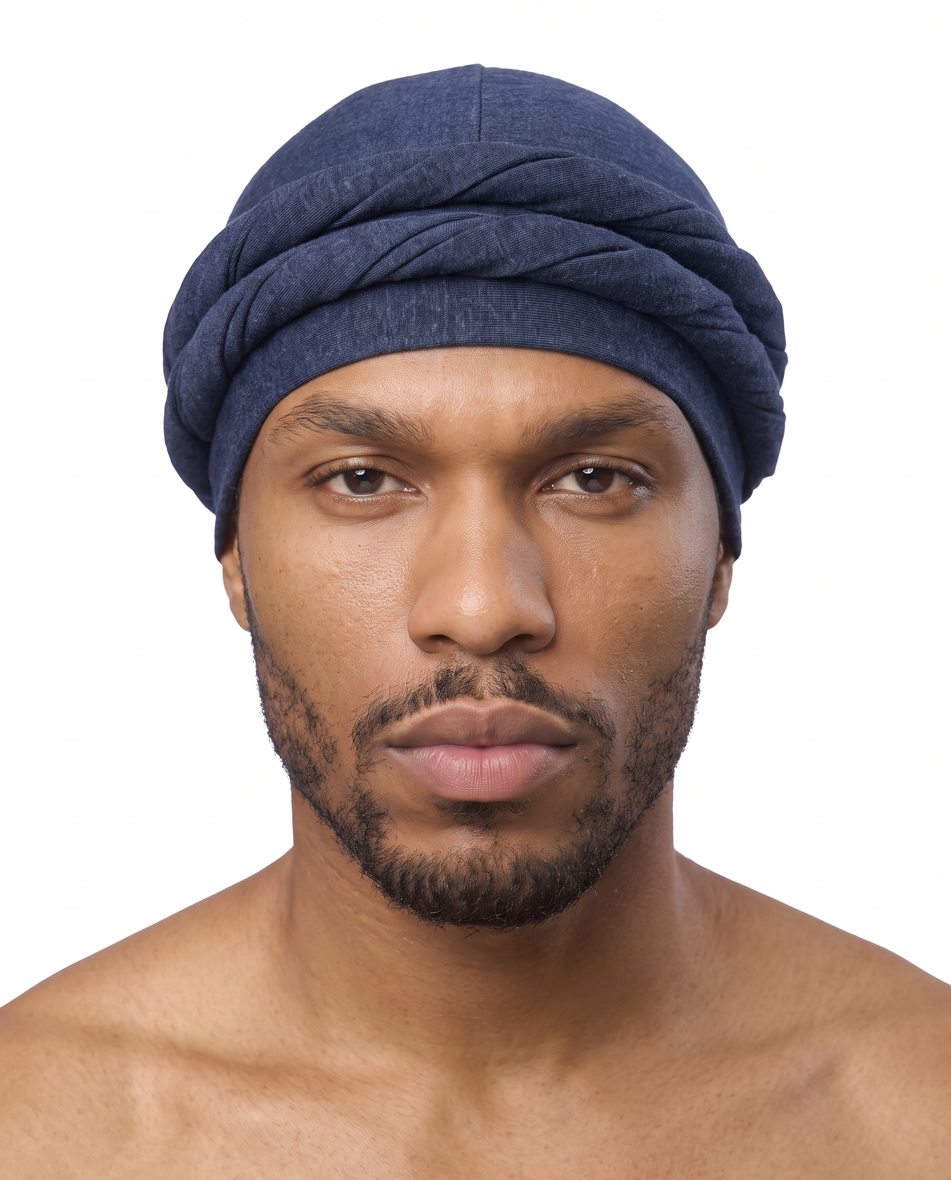 Navy men's halo turban