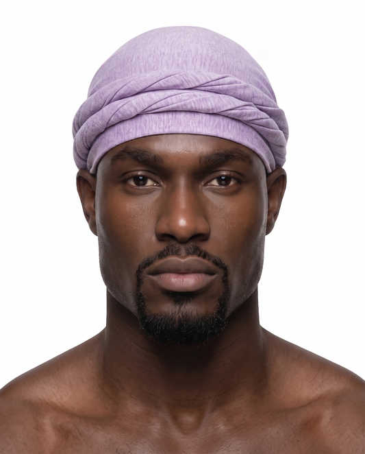 Lilac men's halo turban