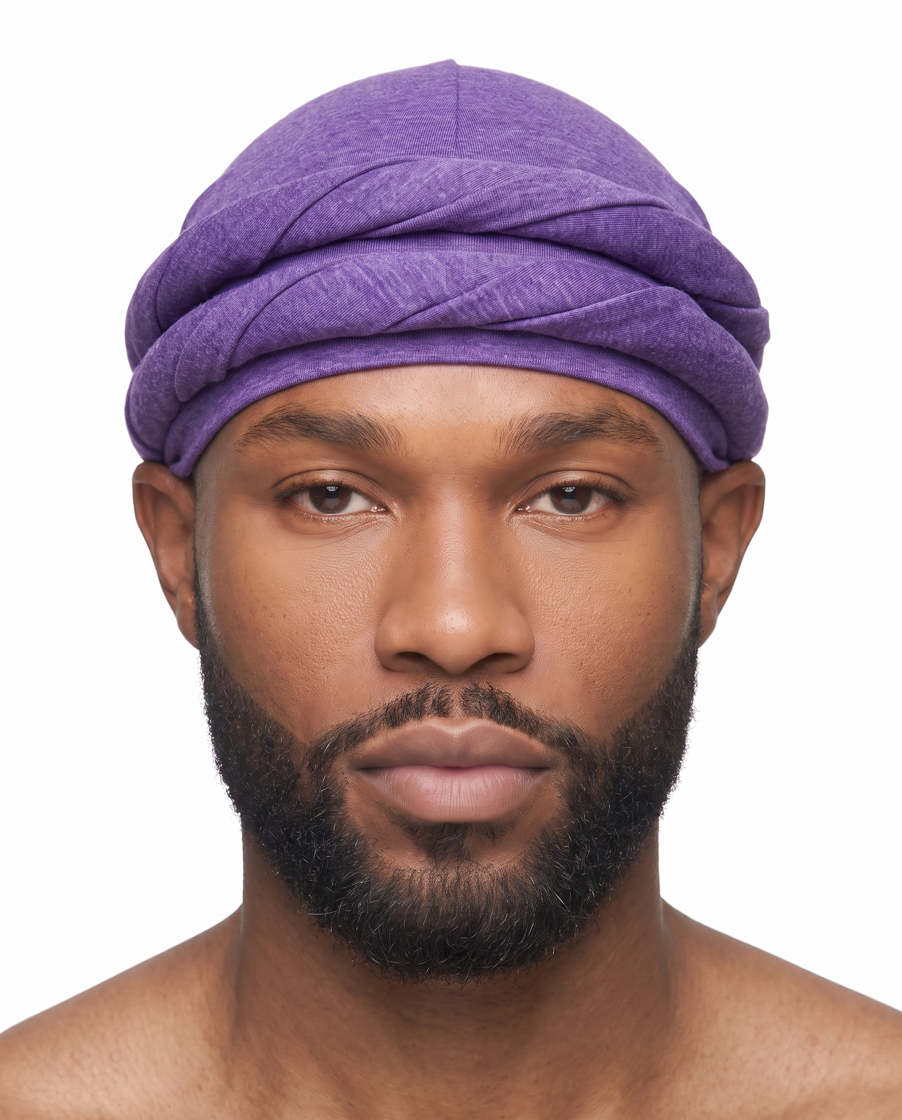 Purple men's halo turban