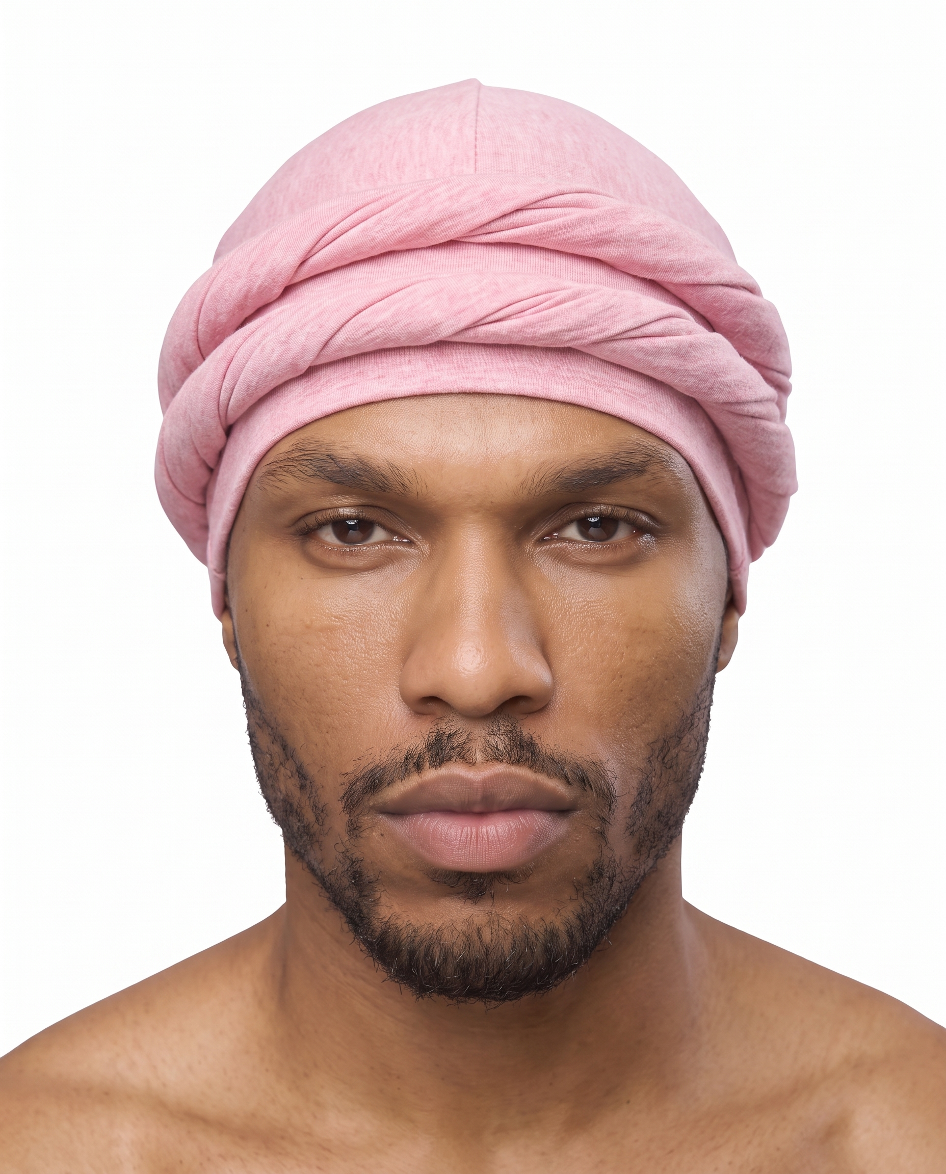 Soft Pink men's halo turban