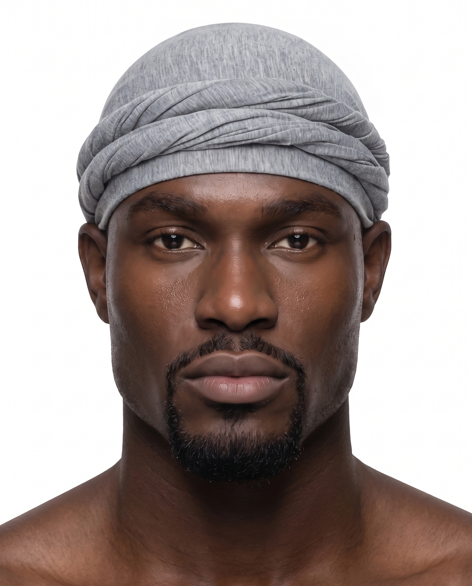 Light Grey men's halo turban