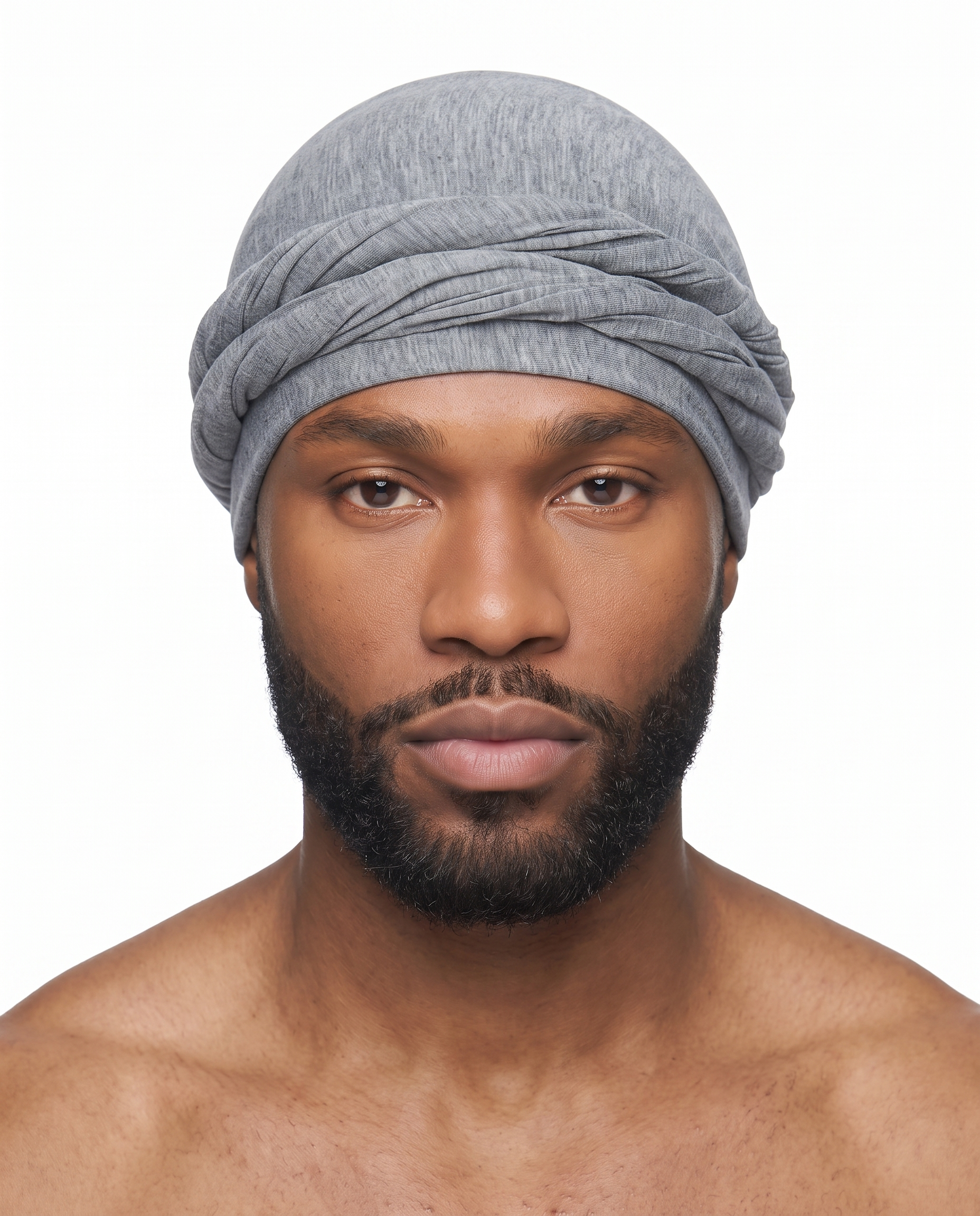 Athletic Grey men's halo turban