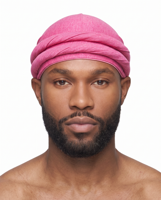 Pink men's halo turban