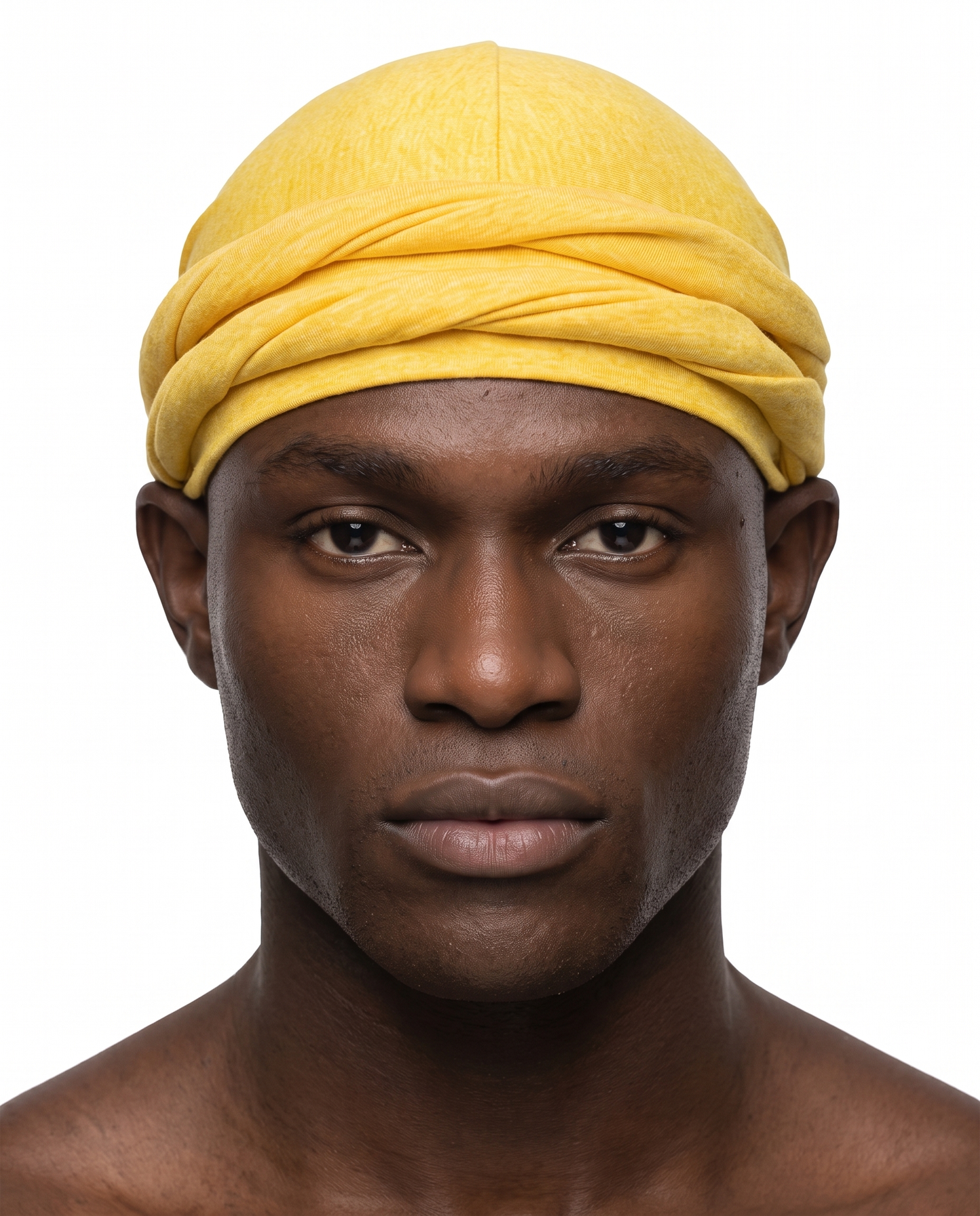 Yellow men's halo turban