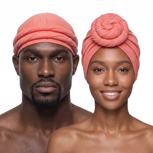 Coral Turban and Knot Pro bundle - his and hers - JagRags