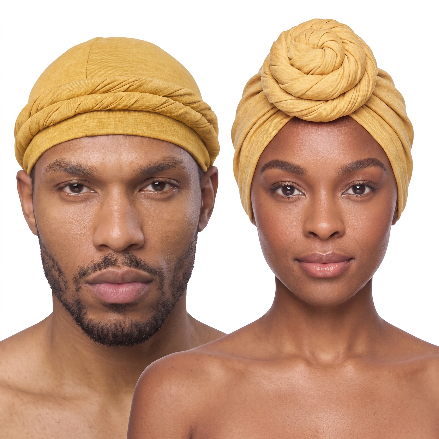 Gold Turban and Knot Pro bundle - his and hers - JagRags